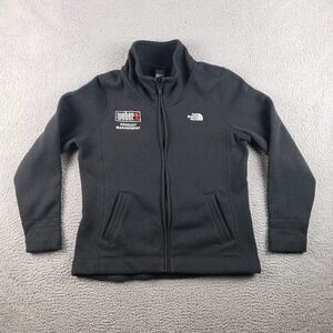 Weber Grill The North Face Jacket Womens XL Dark Gray Fleece Sweater Full Zip